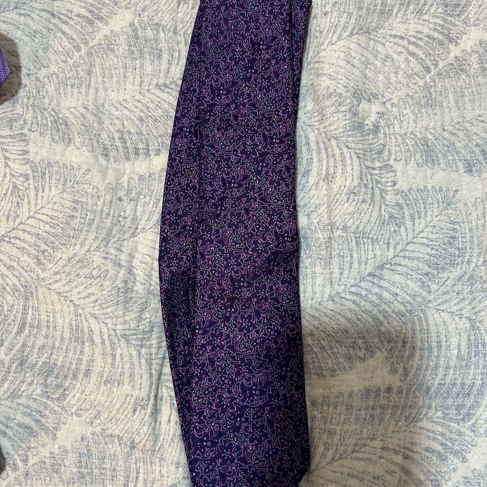 Pronto Uomo Purple Floral Men's Tie